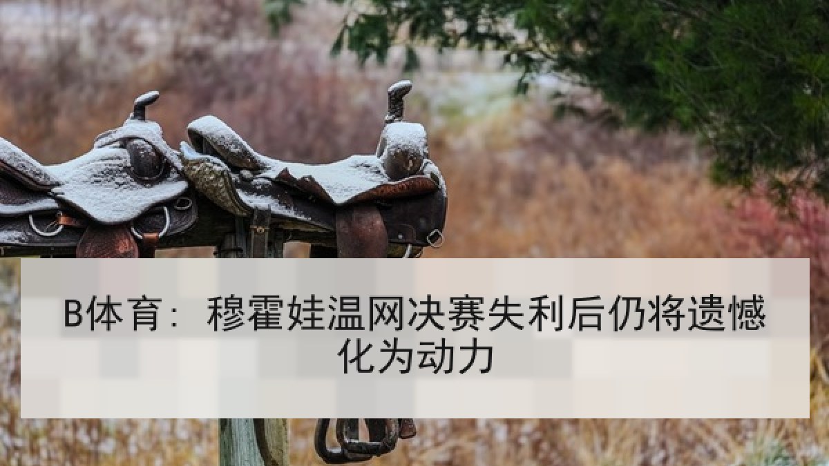 B体育: 穆霍娃温网决赛失利后仍将遗憾化为动力
